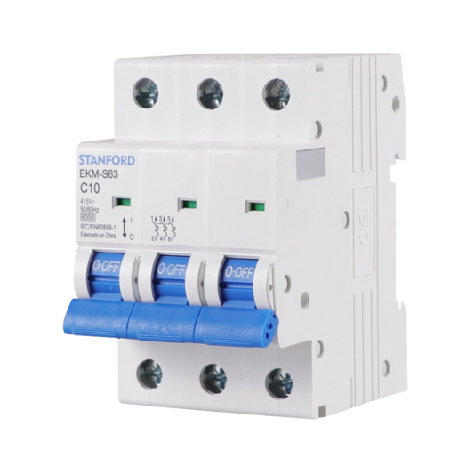 Interruptor Automatico 3p 10a 6ka 415v C10 Sec