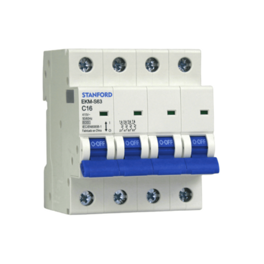 Interruptor Automatico 4p 16a 6ka 240v C16 Sec