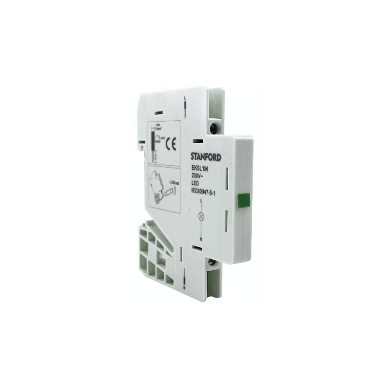 Luz Piloto Slim Led Verde para Riel DIN 35MMX9MM 220V