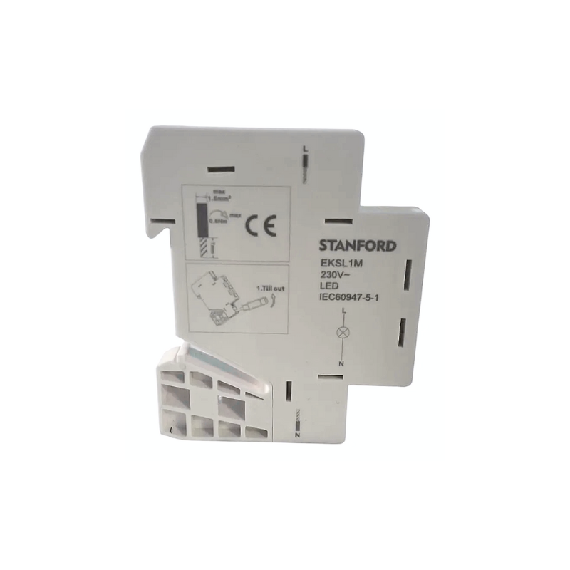 Luz Piloto Slim Led Verde para Riel DIN 35MMX9MM 220V