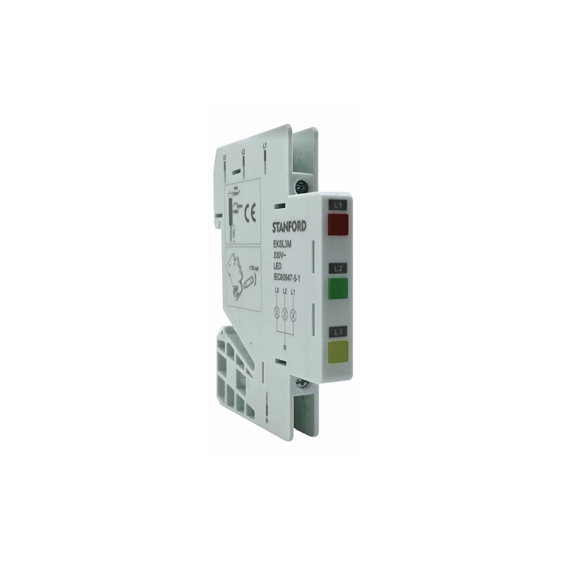 Luz Piloto Slim Led Rojo/Verde/Amarillo para Riel DIN 35MMX9MM 220V