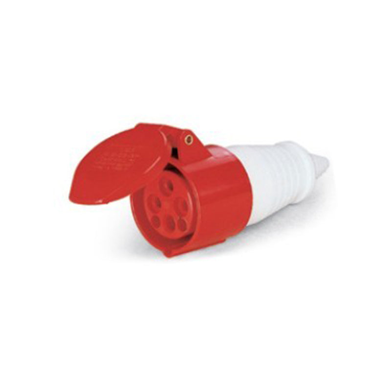 Enchufe Industrial Hembra Volante IP44 32A 380V 3P+T