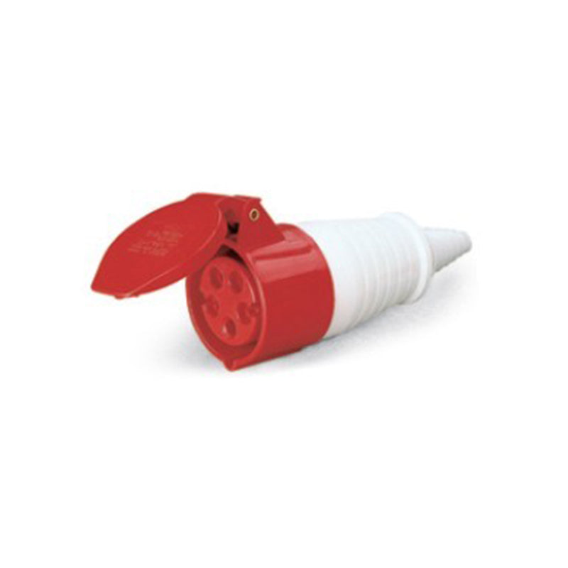 Enchufe Industrial Hembra Volante IP44 32A 380V 3P+N+T