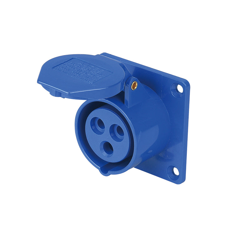 Enchufe Industrial Hembra Embutida IP44 16A 380V 3P+T