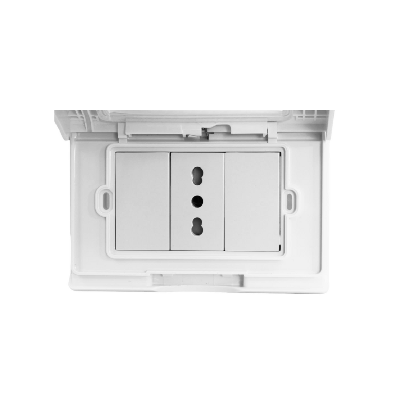 Hydrobox Embutido con Enchufe Simple 10/16A SEC