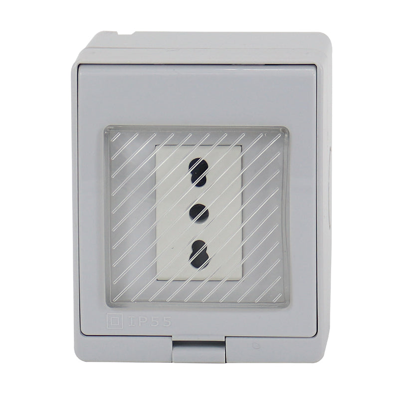 Tomacorriente Simple 10/16a Hydrobox Exterior Ip55 250v Sec