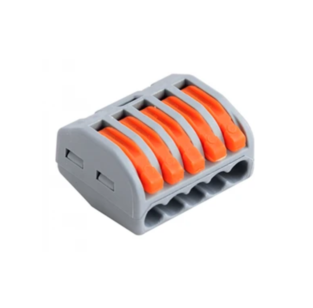 Conector Dlectrico Rápido Fast Clip Wago 5 Polos 250V