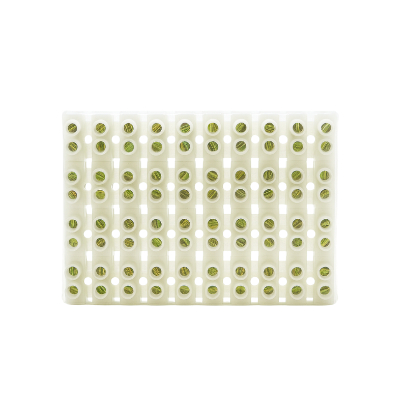 Pack 10 Regletas De Conexion Plastica Blanca 12 Polos 6mm
