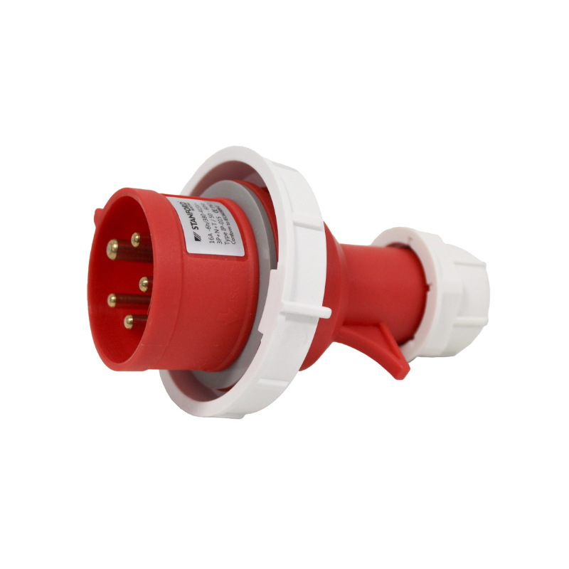 Echufe Industrial Macho Volante IP67 16A 380V 3P+N+T