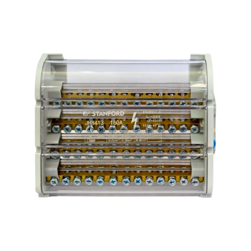 Barra Repartidora Tetrapolar 13 Polos 160a 500vac 20ka