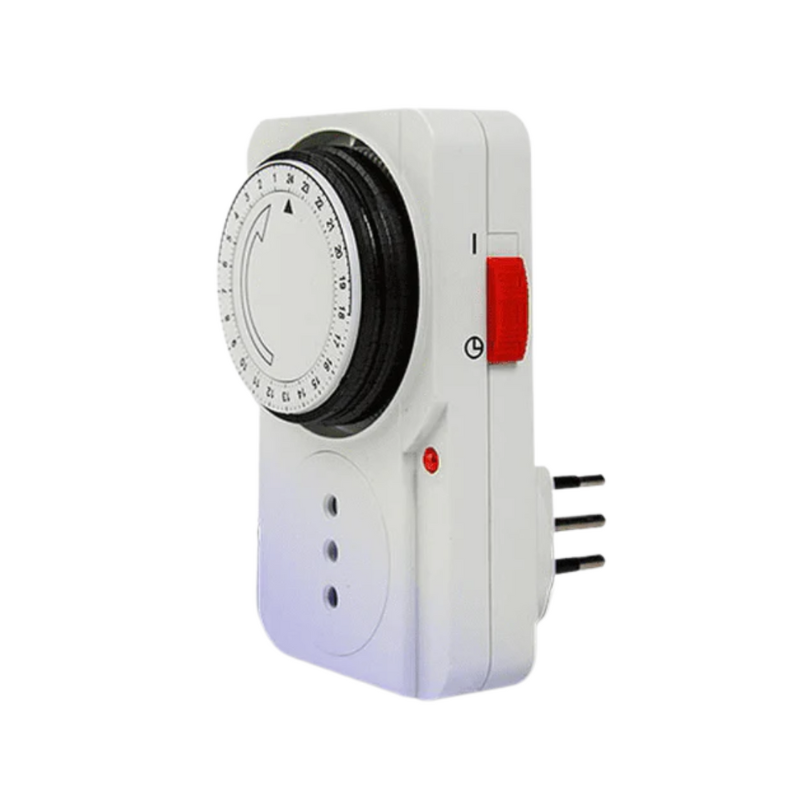 Temporizador Timer Analogico Diario 24 Horas Enchufe 220v