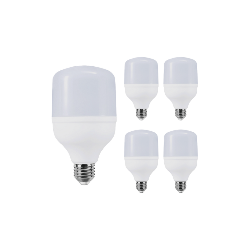 Pack 5 Ampolleta Led T100 30w E27 Empavonada
