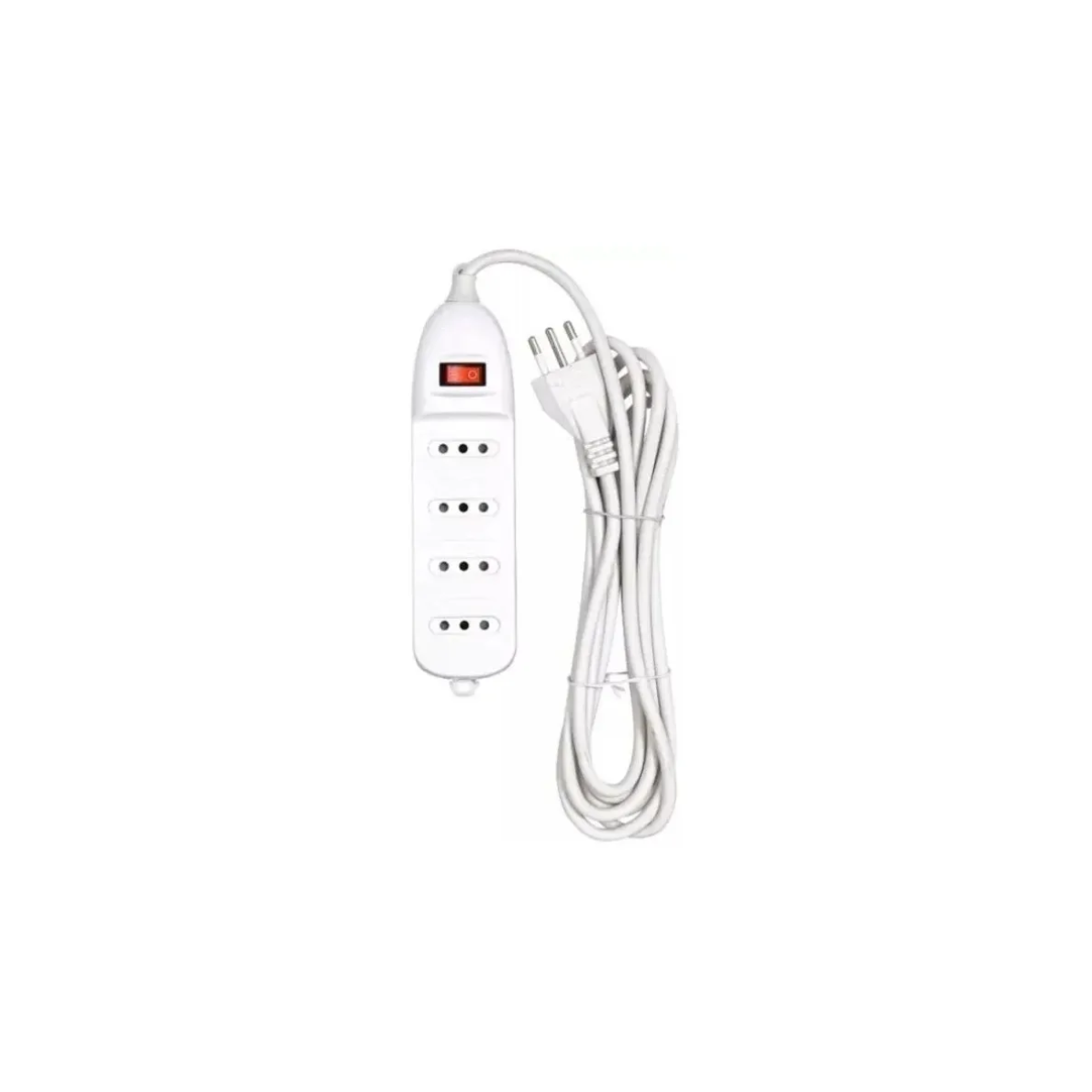 Alargador Electrico Zapatilla 4 Posiciones 3 metros Blanca SEC