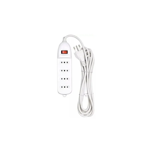 Alargador Electrico Zapatilla 4 Posiciones 1.5 metros Blanca SEC