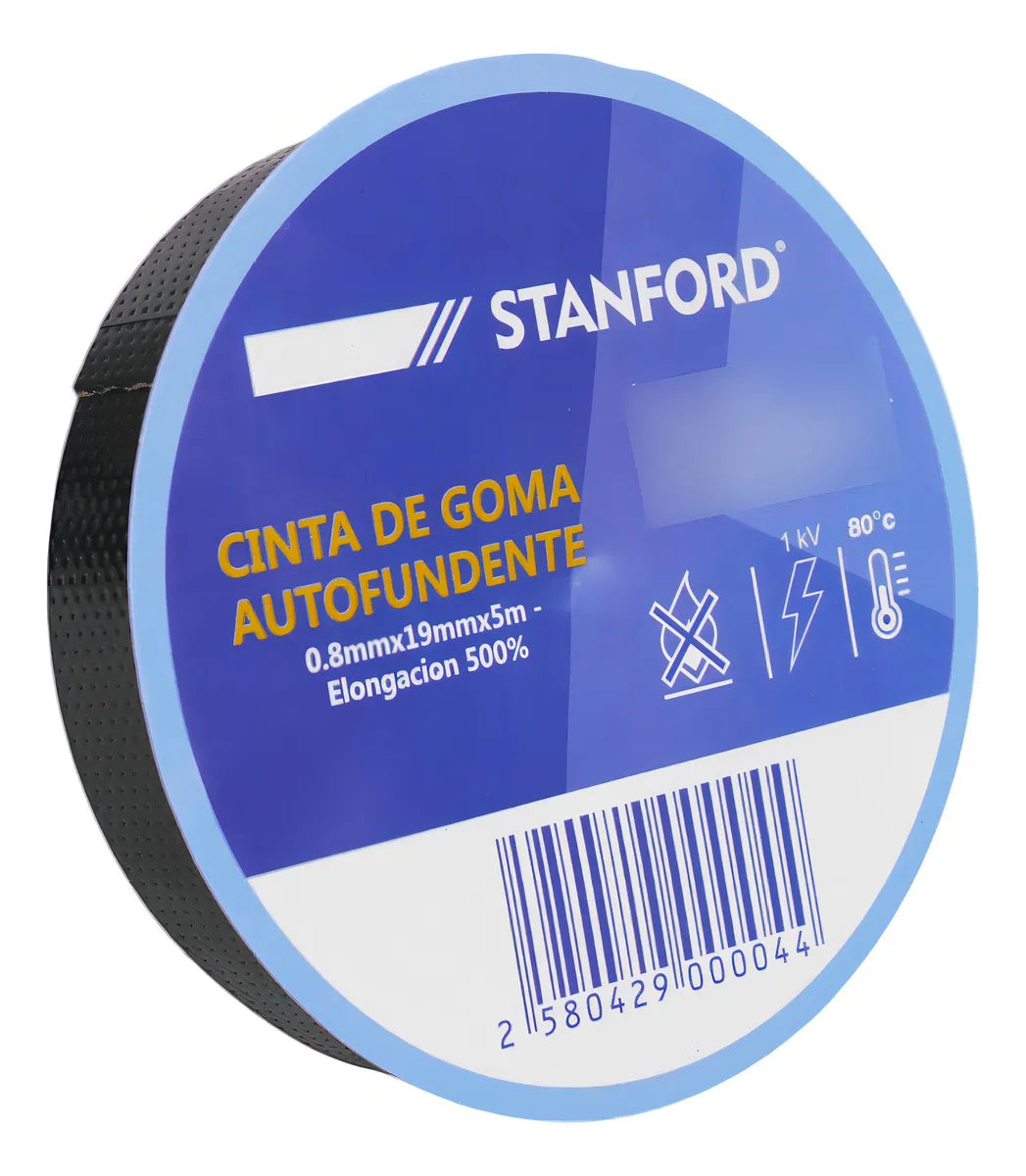 Cinta Goma Autofundente Negra 5 Metros
