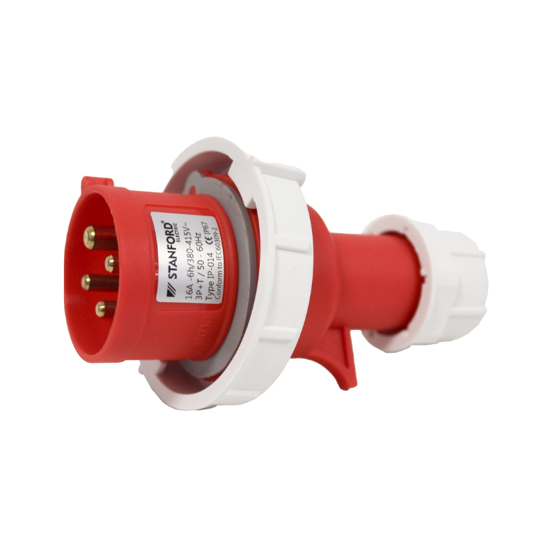 Echufe Industrial Macho Volante IP67 16A 380V 3P+T