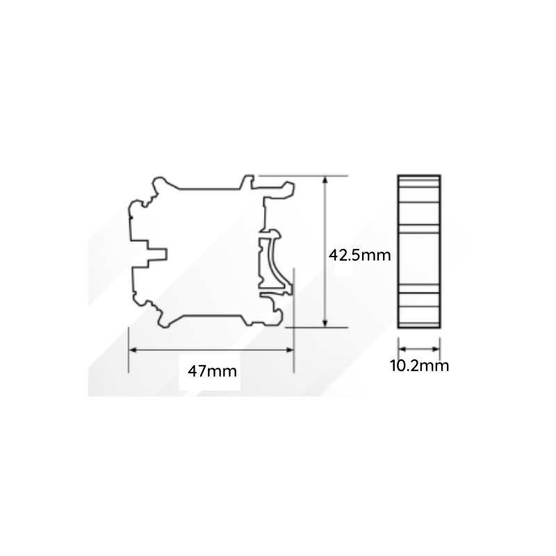 Borne de Conexión 10mm (Placa Terminal)