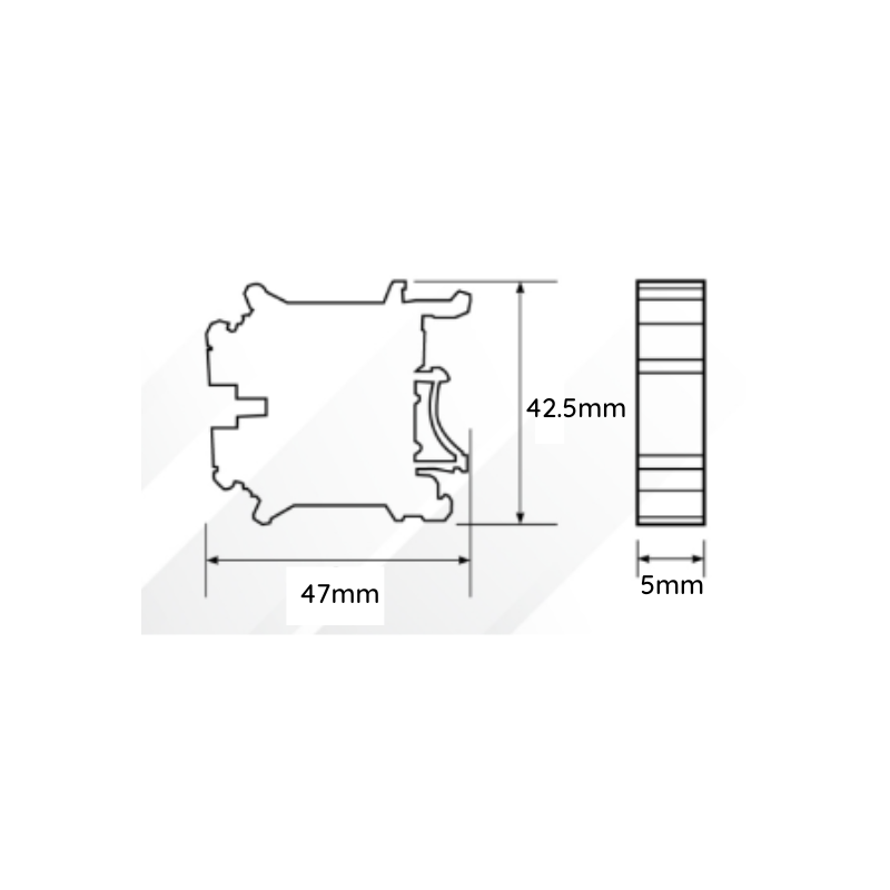 Borne de Conexión 2.5mm (Placa Terminal)
