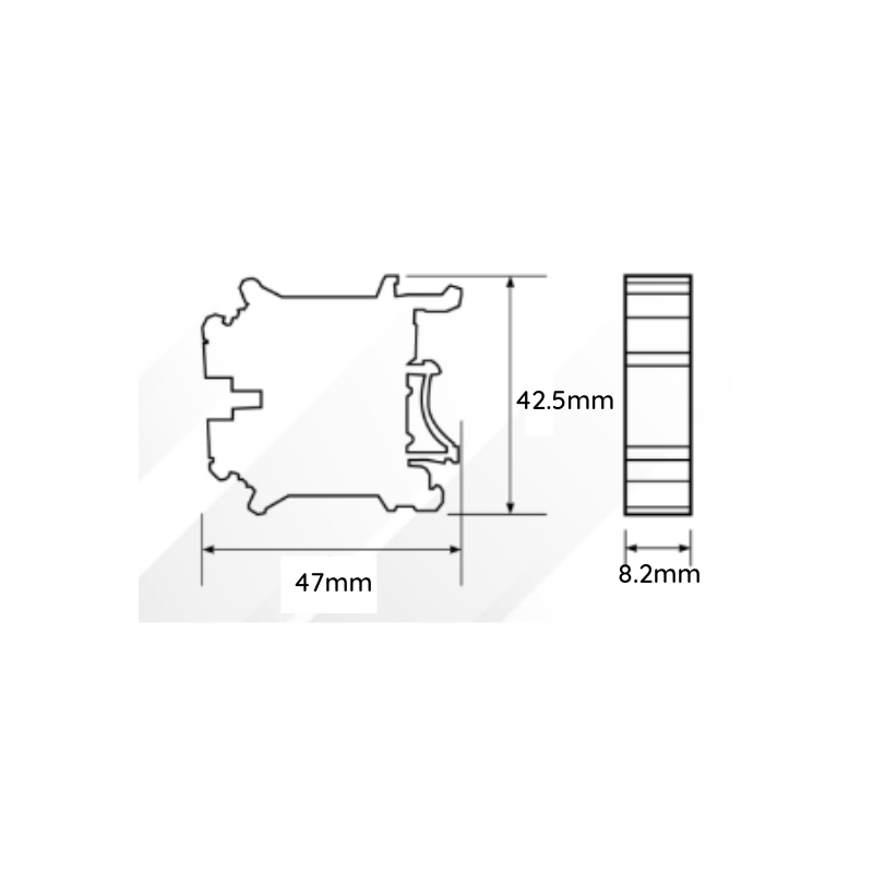 Borne de Conexión 6mm (Placa Terminal)