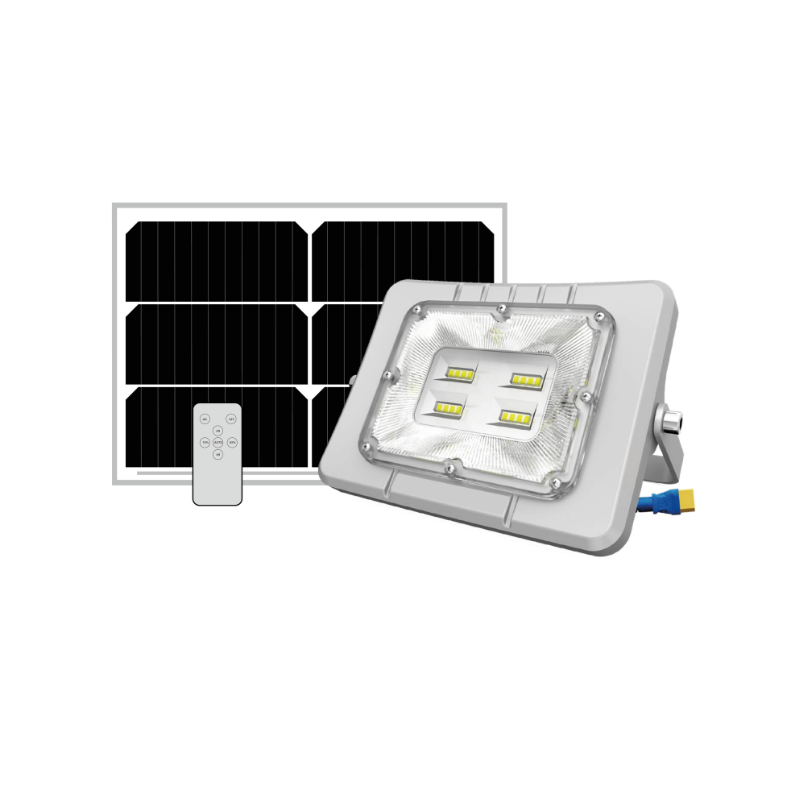 Foco Proyector Led con panel solar Modelo Austral Profesional 100W 800lm 6500K IP65 IK08 + Control