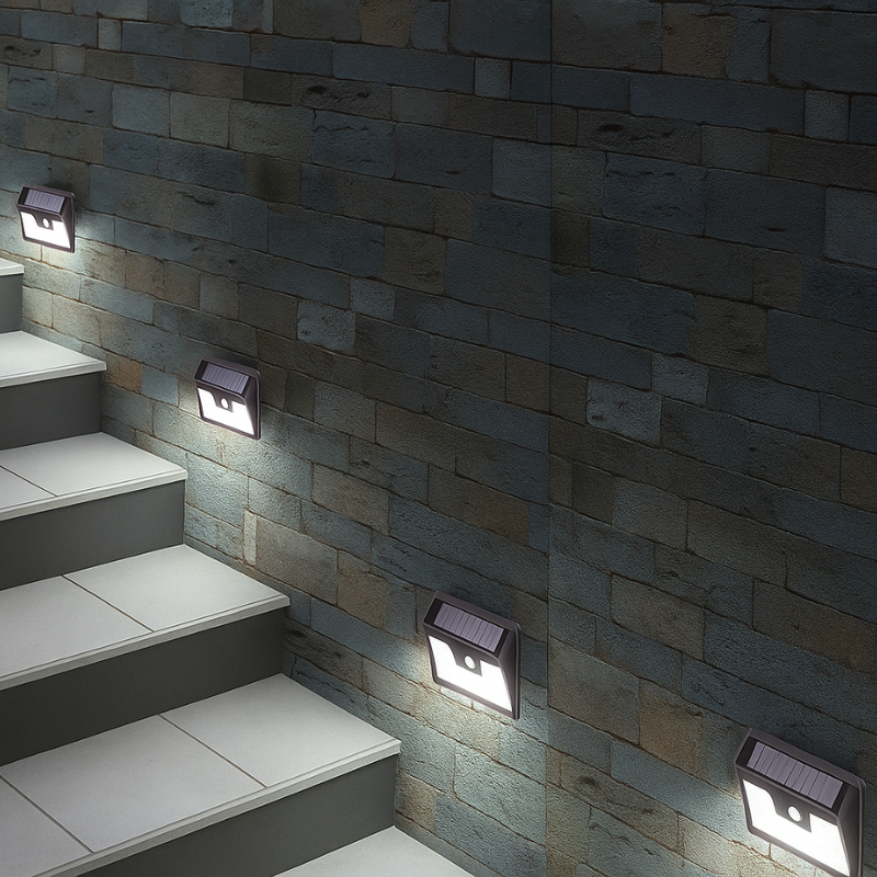 Foco Aplique Solar con sensor de movimiento 149LED
