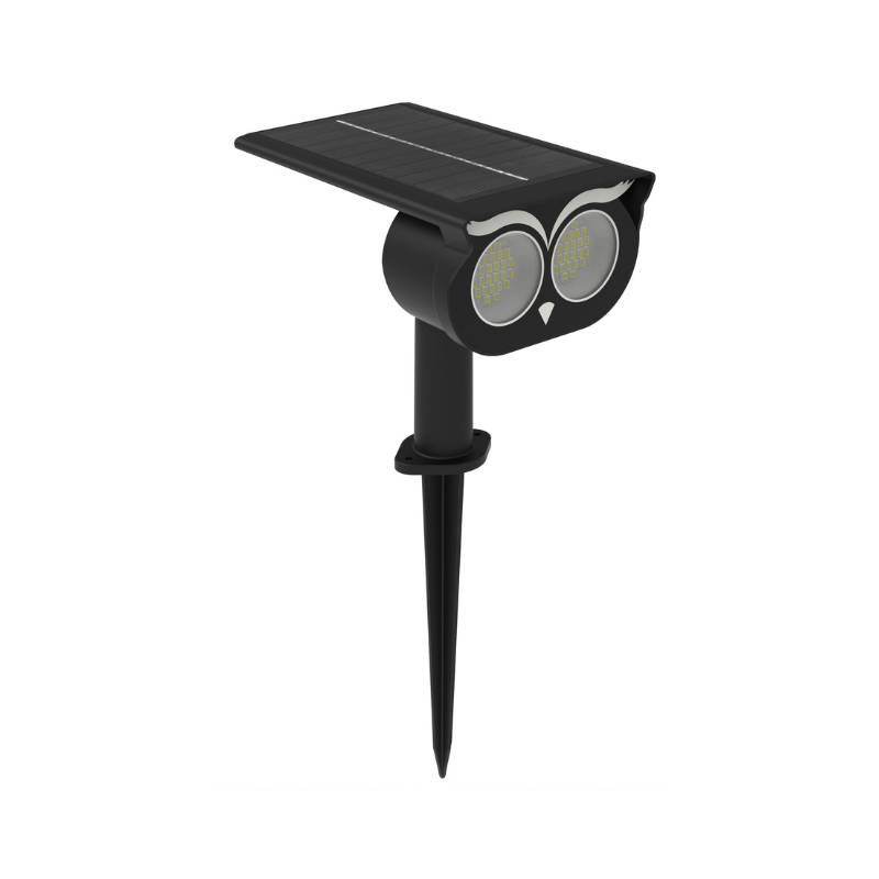Foco Estaca LED Solar 2LED IP65 3000K