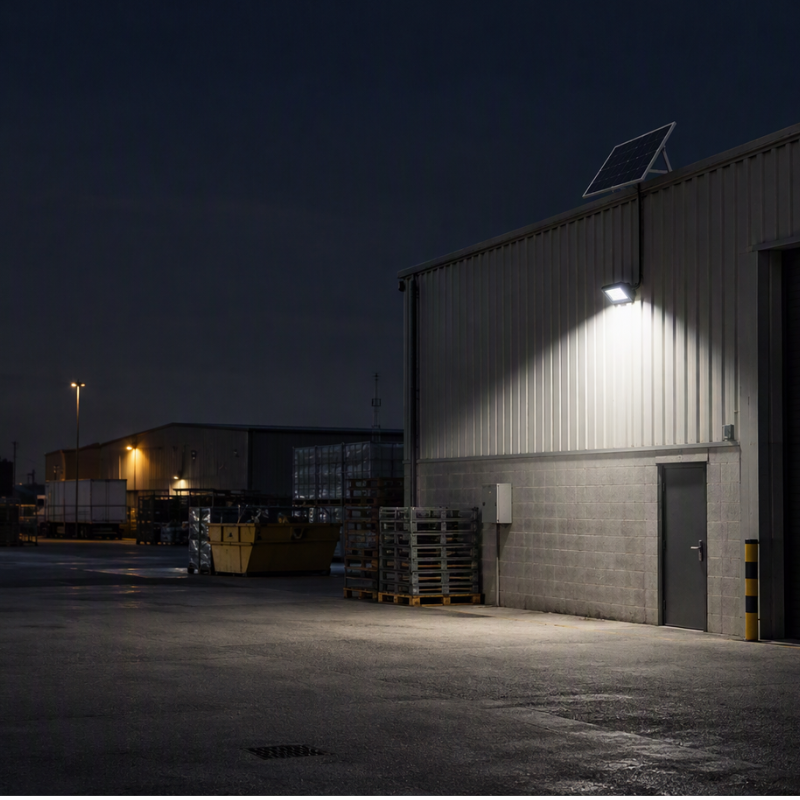 Foco Proyector Led con panel solar Modelo Austral Profesional 400W 210lm 6500K IP65 IK08 + Control