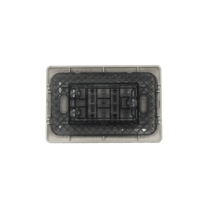 Enchufe Triple Puenteado 10A 250V Café