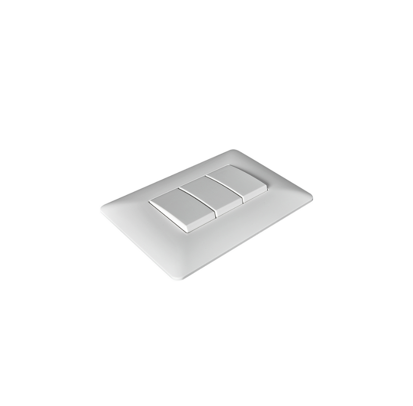 Interruptor Triple Blanco 9/15 10A 250V SEC