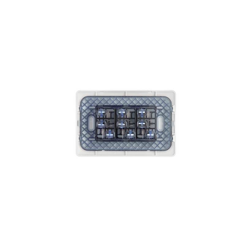 Enchufe Tomacorriente Triple Blanco 220v SEC