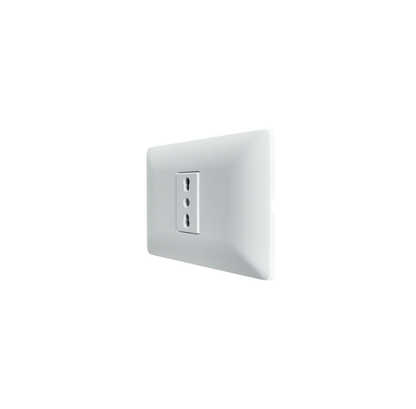 Enchufe Tomacorriente Simple Blanco Bipaso 10/16 220v Sec