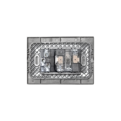 Enchufe Schuko 16A + Enchufe Simple Bipaso 10/16A Blanco