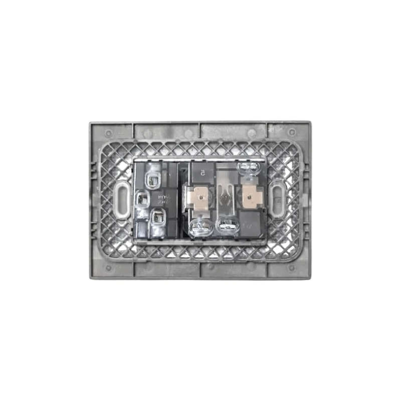 Enchufe Schuko 16A + Enchufe Simple Bipaso 10/16A Café