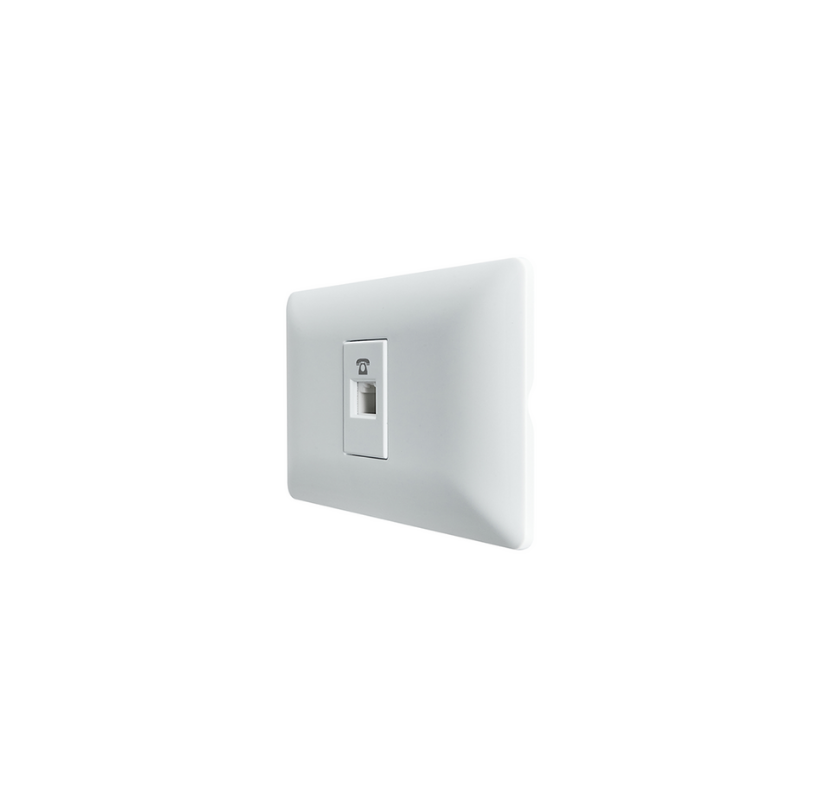 Toma Conexion Telefonica Rj11 Blanco 10A 250V