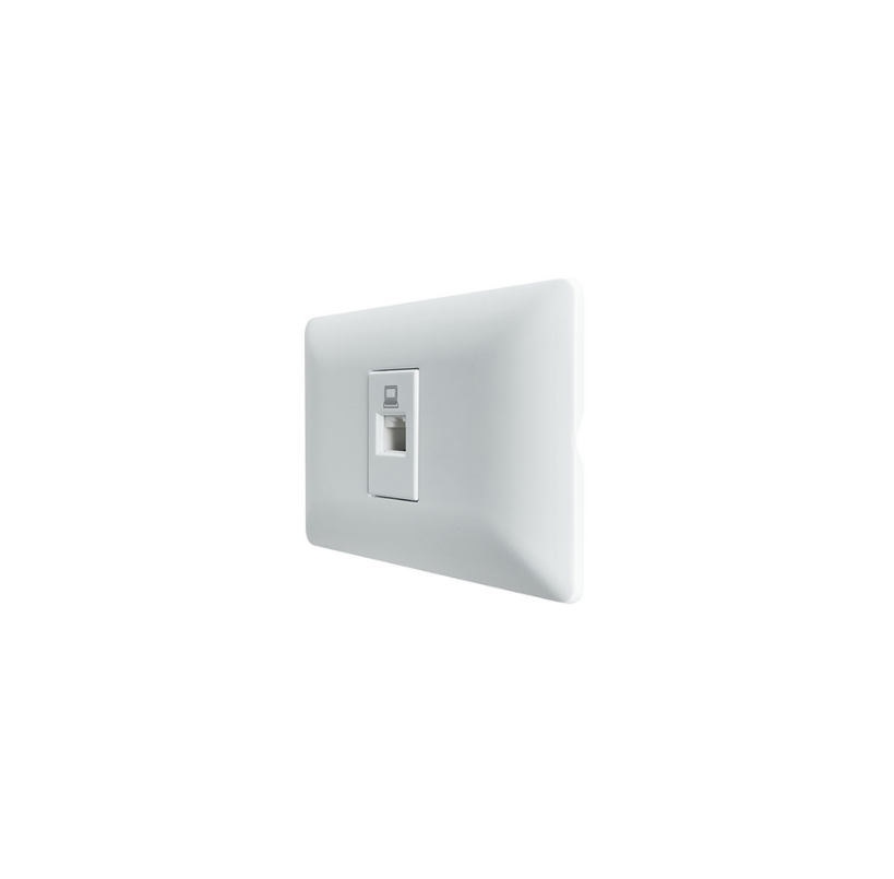 Toma Rrj45 Ethernet Red Internet Blanco