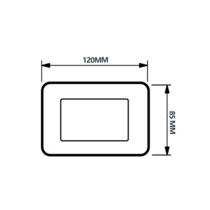 Placa Triple para modulo con Soporte Blanca