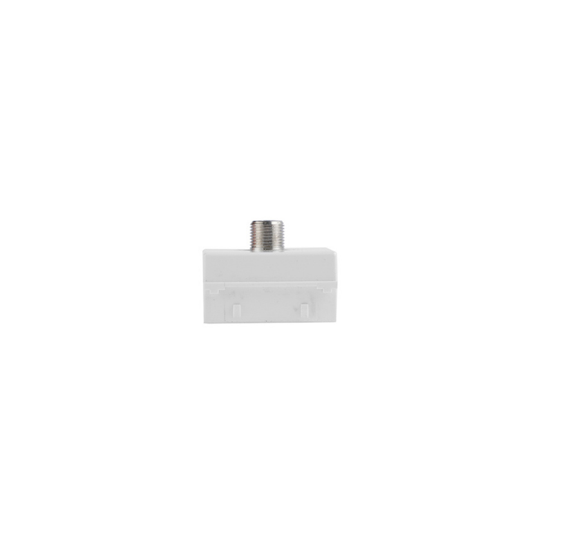 Modulo Toma Coaxial Rg6 Tv Video Hembra Blanco