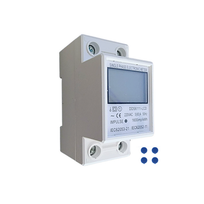 Remarcador Monofasico Digital Riel Din 60a 220v Ip54