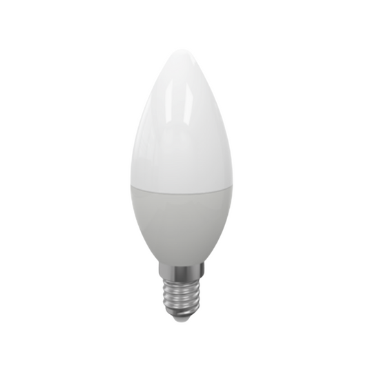 Ampolleta Led Vela 7w E14 Rosca Normal Empavonada Luz fria