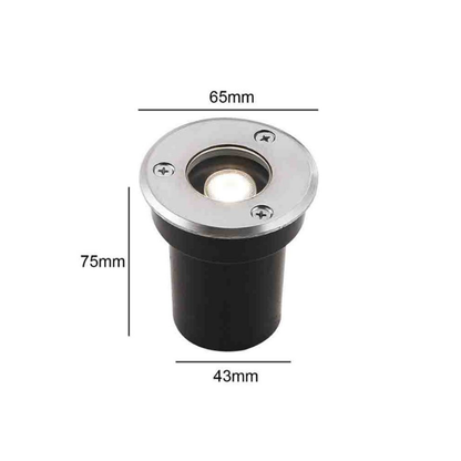 Foco embutido Para Piso 1W 3000K IP67