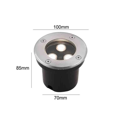 Foco embutido Para Piso 3W 3000K IP65
