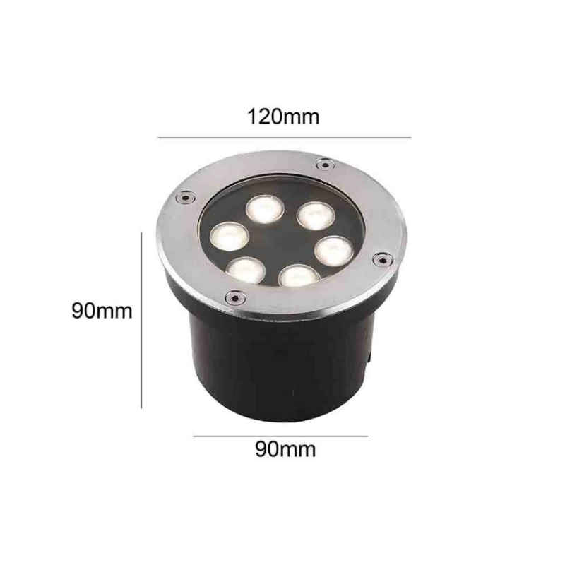 Foco embutido Para Piso 5W 3000K IP65