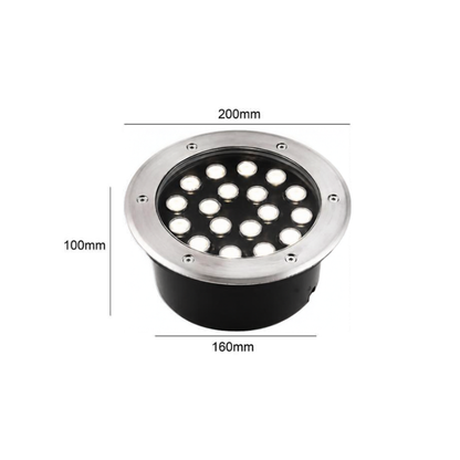Foco embutido Para Piso 18W 3000K IP65