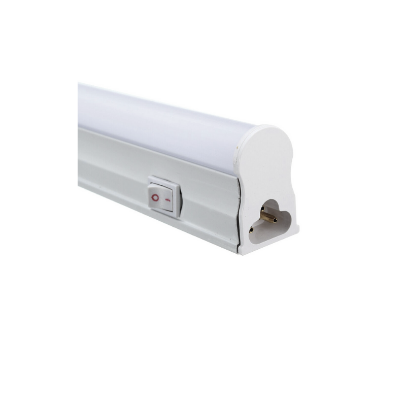 Tubo Led T5 con Base 60cm + Interruptor On/Off Luz fría