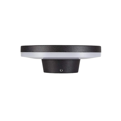 Aplique Led Circular Negro Luz Calida 6W