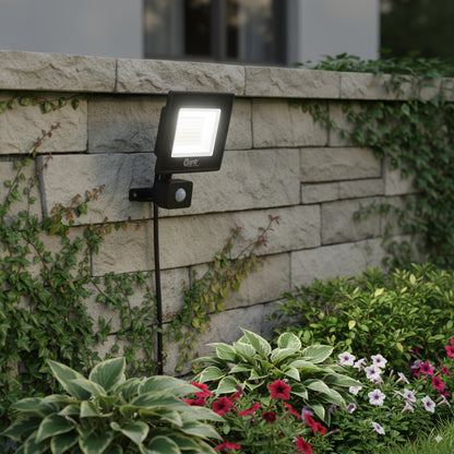 Foco Proyector De Area Led Con Sensor 30w Sec Exterior