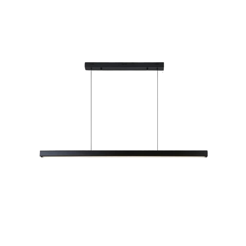 Lámpara Modelo Sakura Lineal 90cm X 7cm Led Colgante Negro 36w 3000-4000-6000k