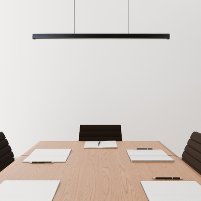 Lámpara Modelo Sakura Lineal 90cm X 7cm Led Colgante Negro 36w 3000-4000-6000k