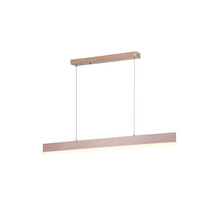 Lámpara Modelo Sakura Lineal 90cm X 7cm Led Colgante Oro 36w 3000-4000-6000k