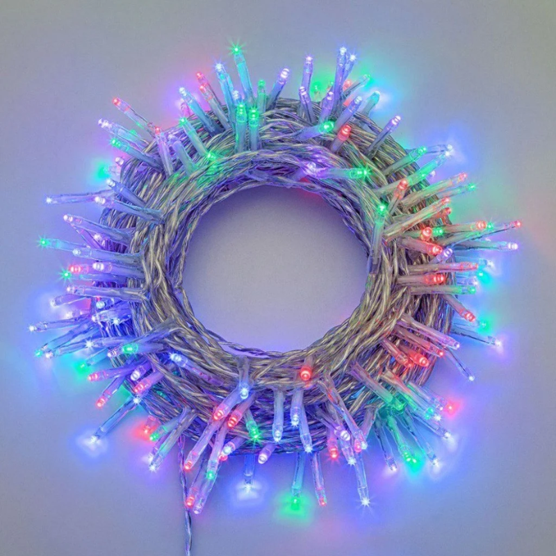 Guirnalda Decorativa de Carga Solar 10 metros con Luces RGB